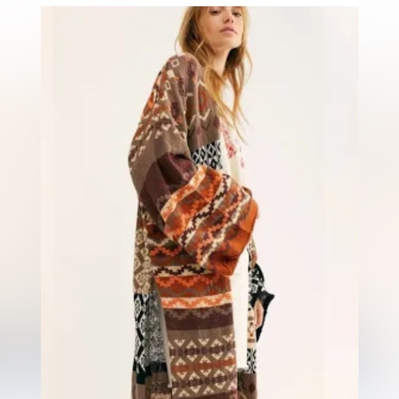 Free People Landmark Duster Sweater Kimono - Picture 2 of 16